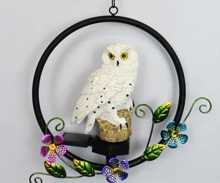 Solar Owl LED Hanging Light